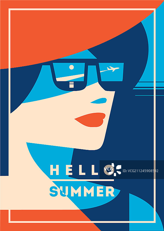 夏季假日和夏令营海报图片素材