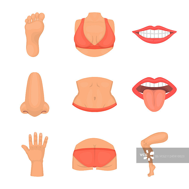 人体部位标志图标图片素材