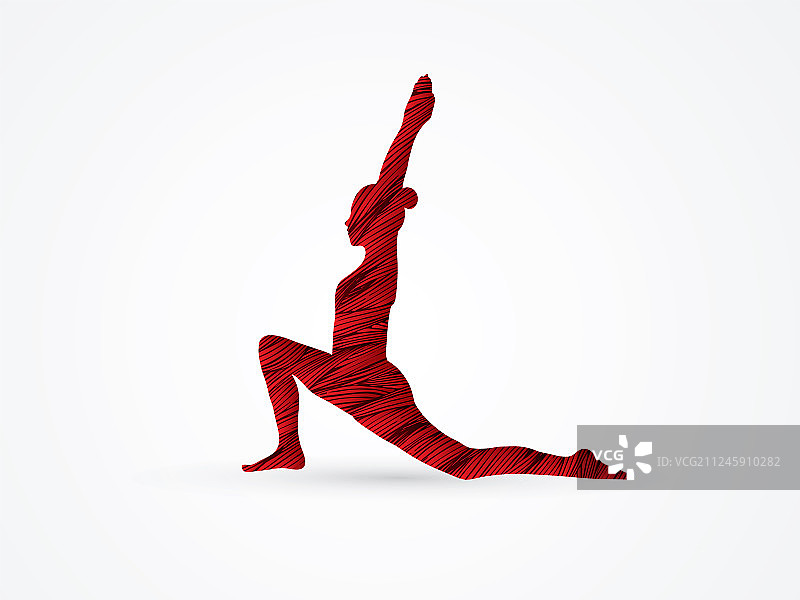 瑜伽运动女性图形图片素材