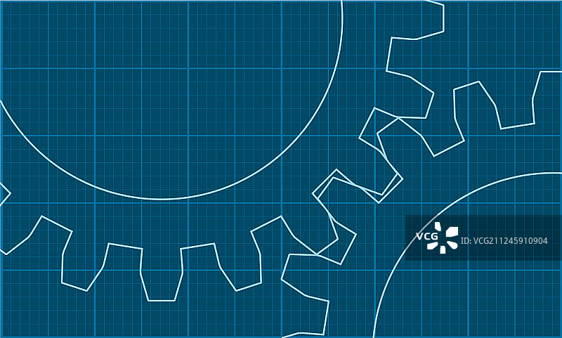 连接的齿轮团队合作概念图片素材