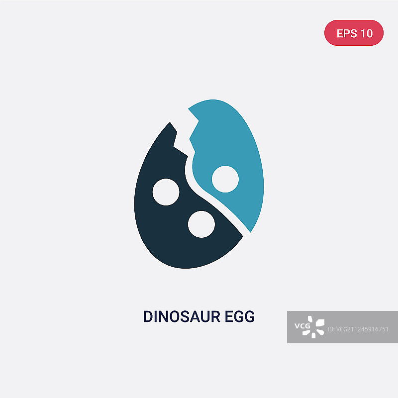 石器时代恐龙蛋双色图标图片素材
