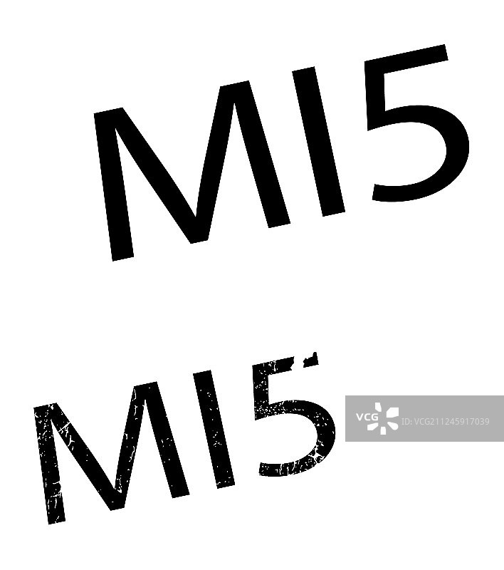 MI5橡胶印章图片素材