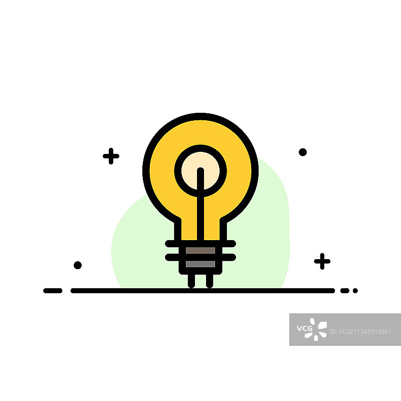 灯泡发光创意灵感鼓舞商业扁平风图片素材