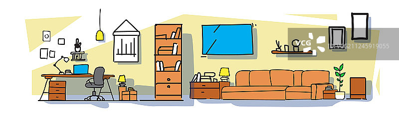 现代职场办公柜子图片素材