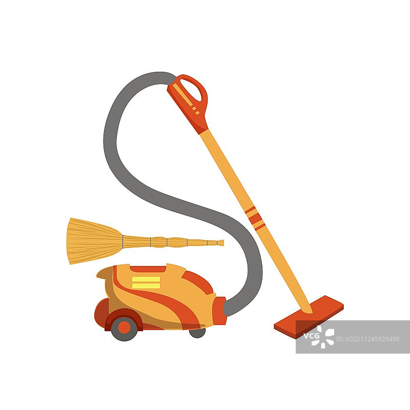 地板清洁家居设备套装图片素材