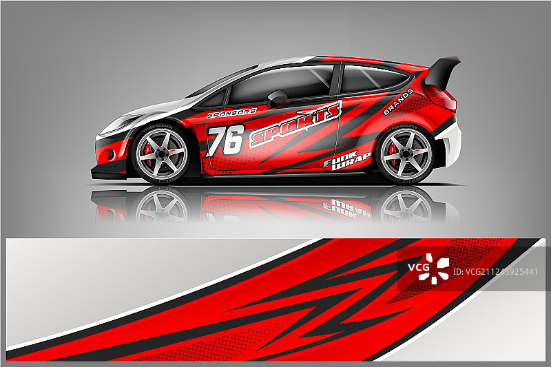 汽车贴花包装设计图片素材