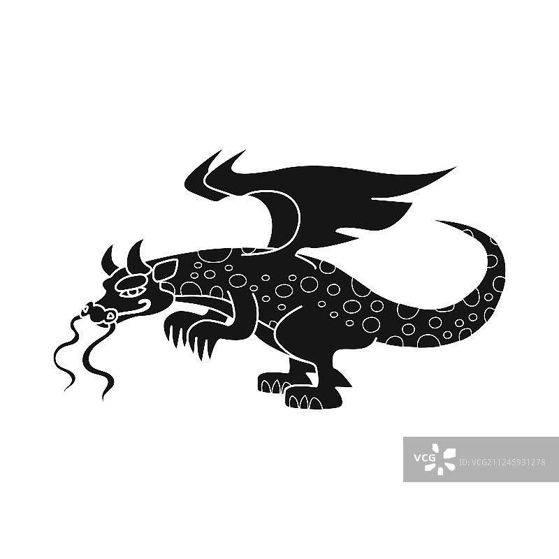 龙和怪兽标志图片素材