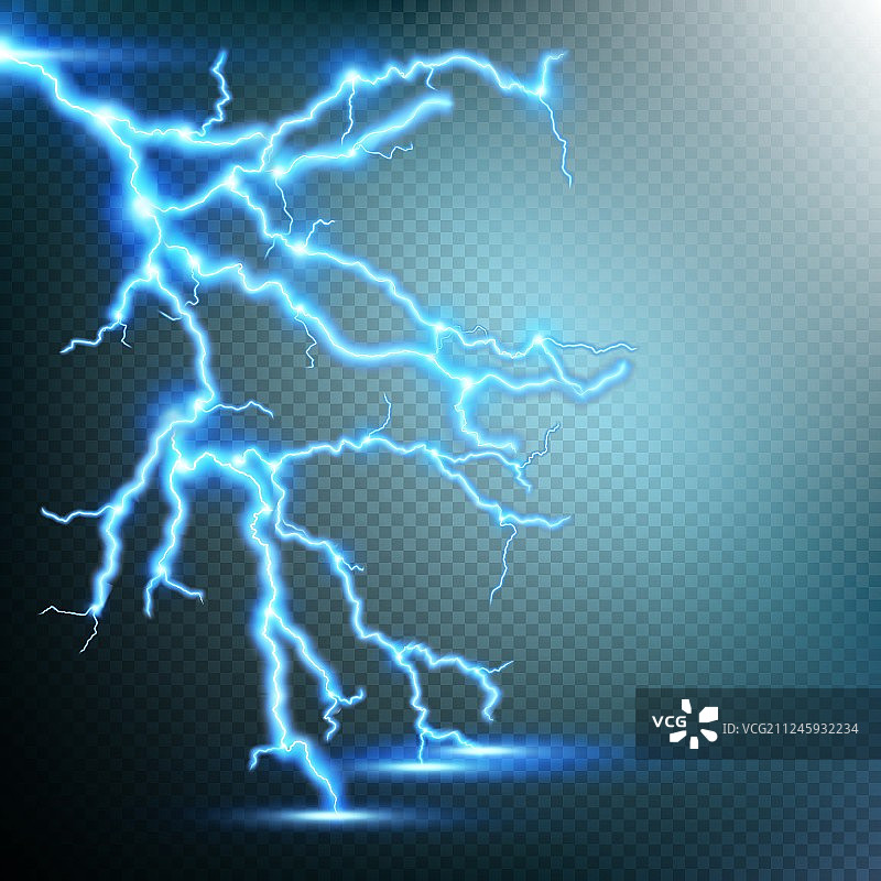雷暴和闪电EPS 10图片素材