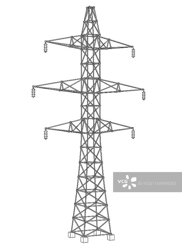 电力塔概念设计图片素材