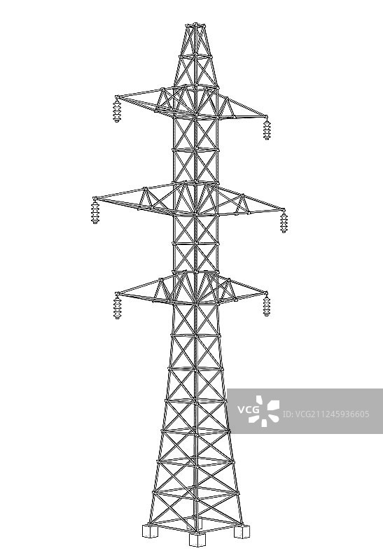 电力塔概念设计图片素材