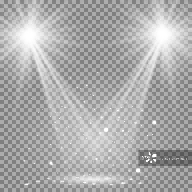 白色发光透明迪斯科灯光背景图片素材