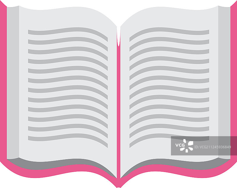 隔离的打开的书本图标图片素材