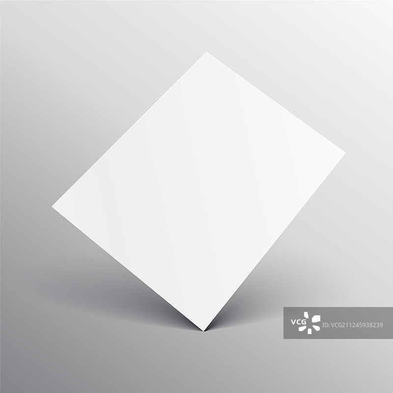 优雅的白色A4纸样机图片素材