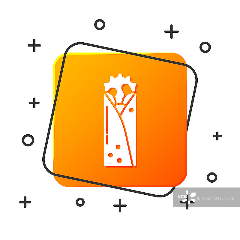 白色土耳其烤肉图标图片素材