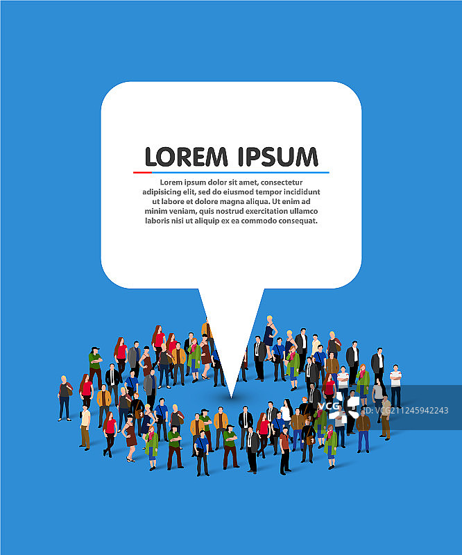 圆形形状的人群图片素材