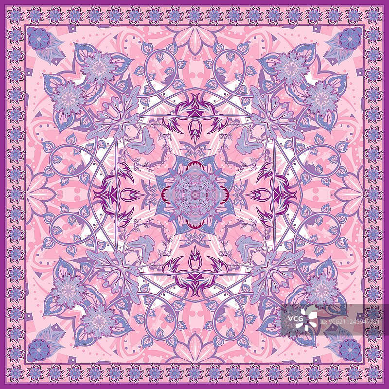 真丝领巾或方巾图片素材