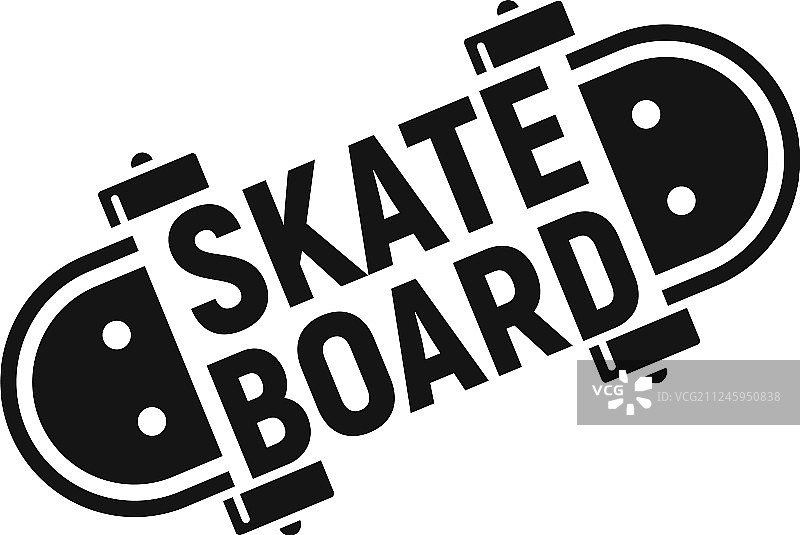 滑板logo简约风格图片素材