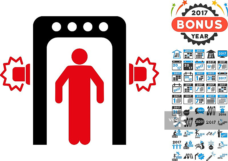 带有2017年奖励的乘客筛选图标图片素材