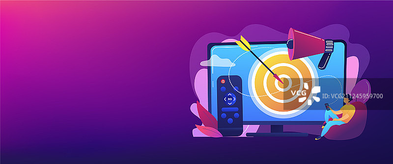 可寻址电视广告概念banner图片素材