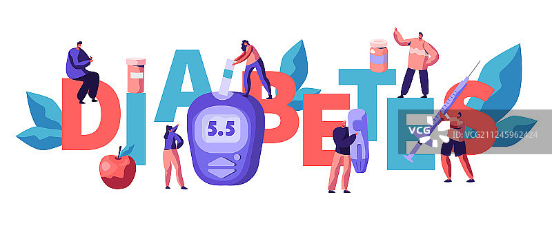 血糖仪糖尿病血糖水平测试图片素材