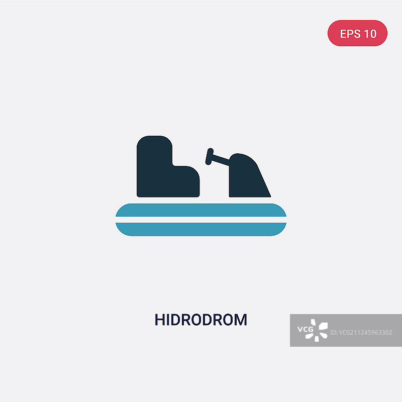 双色水上飞机交通运输概念图标图片素材