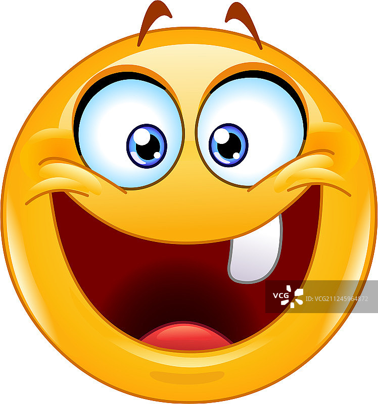 牙齿表情符号图片素材