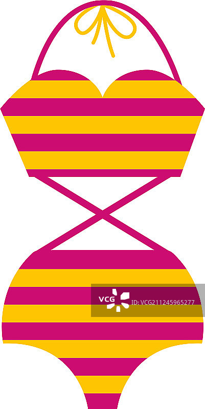 复古泳装女人图片素材