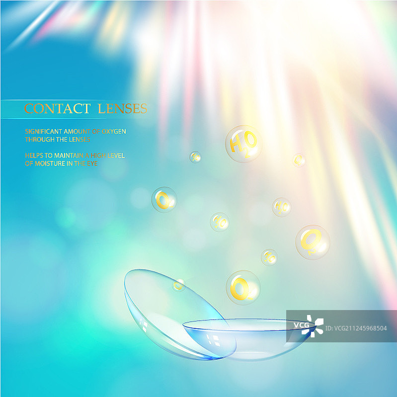 适合您眼睛颜色的最佳蓝色隐形眼镜图片素材