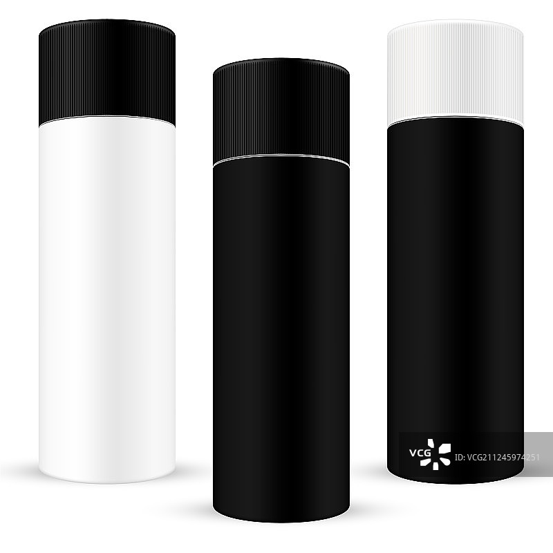 带肋高圆形容器包装套装图片素材