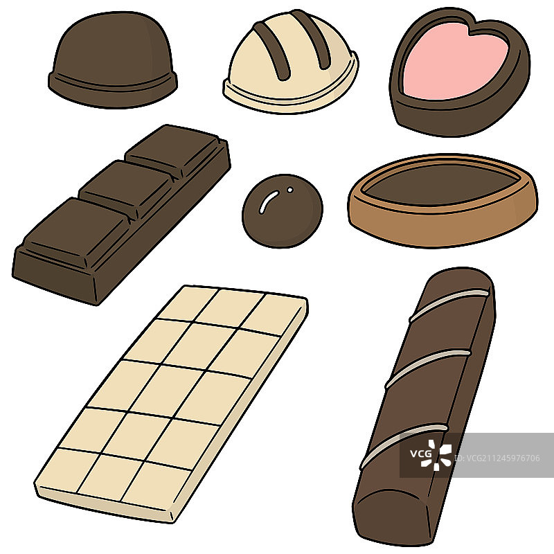 巧克力套装图片素材