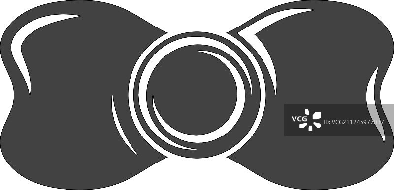 黑色领结图标logo元素图片素材