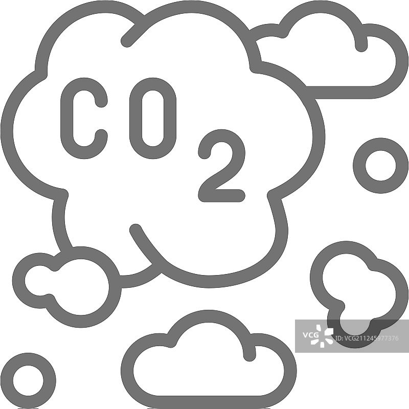 空气污染：工业雾霾与二氧化碳排放图片素材