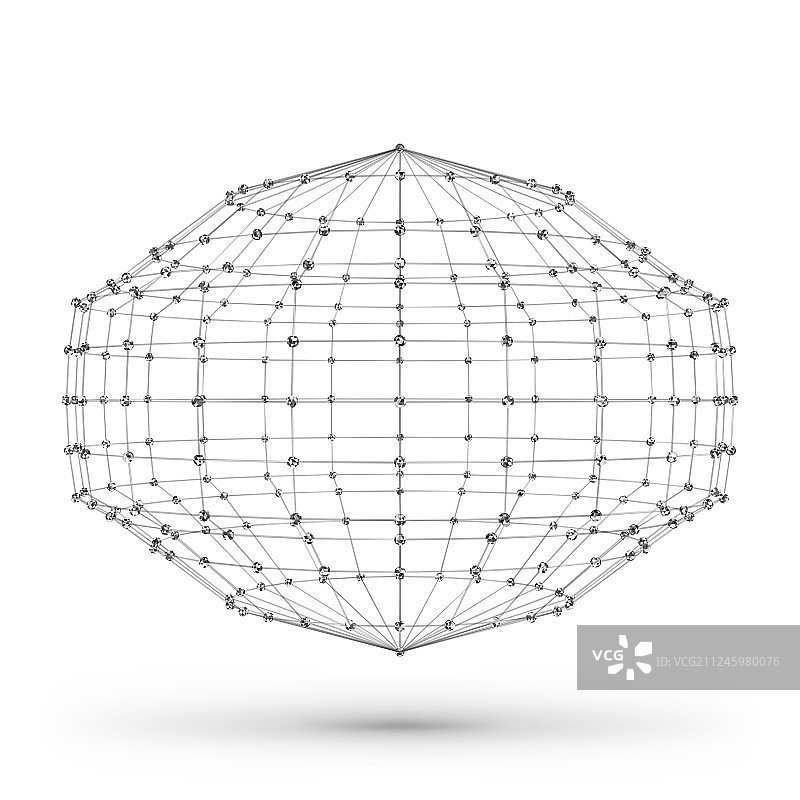 抽象线框多边形几何元素图片素材