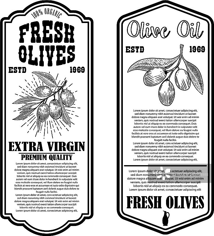 橄榄油宣传单模板设计元素图片素材