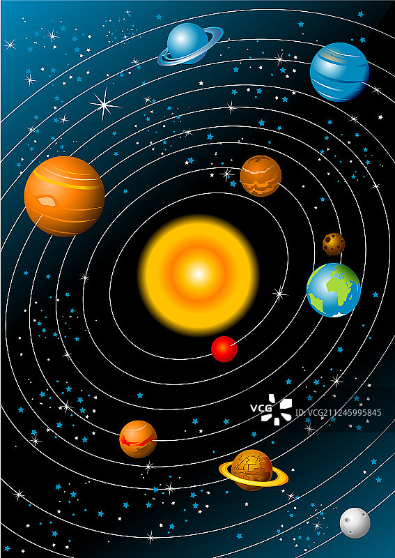 太阳系图片素材