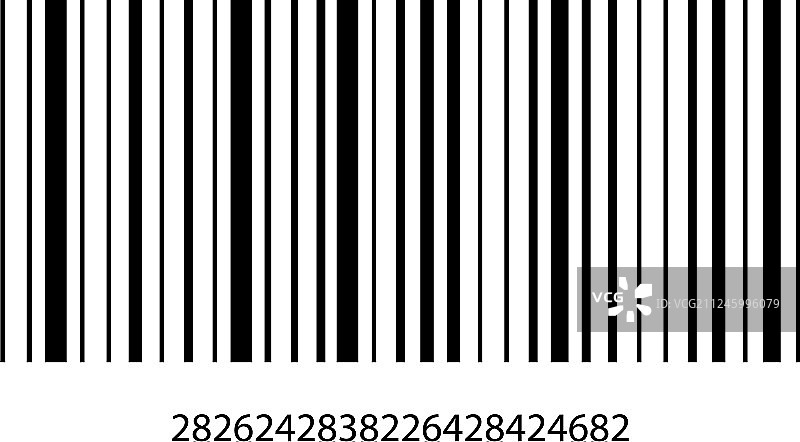 白色背景上的条形码数字图片素材