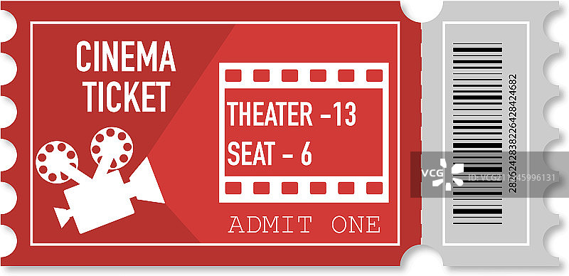 带阴影的票图片素材