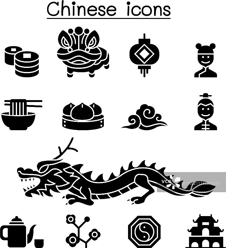 中国风图标合集图片素材