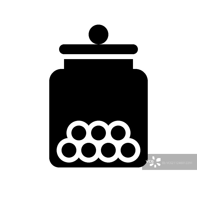 糖果罐独立实体样式图标图片素材