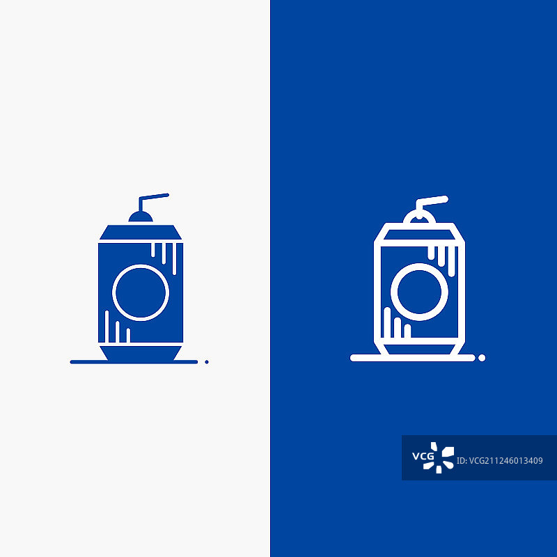 可乐瓶饮料美国线条图标图片素材