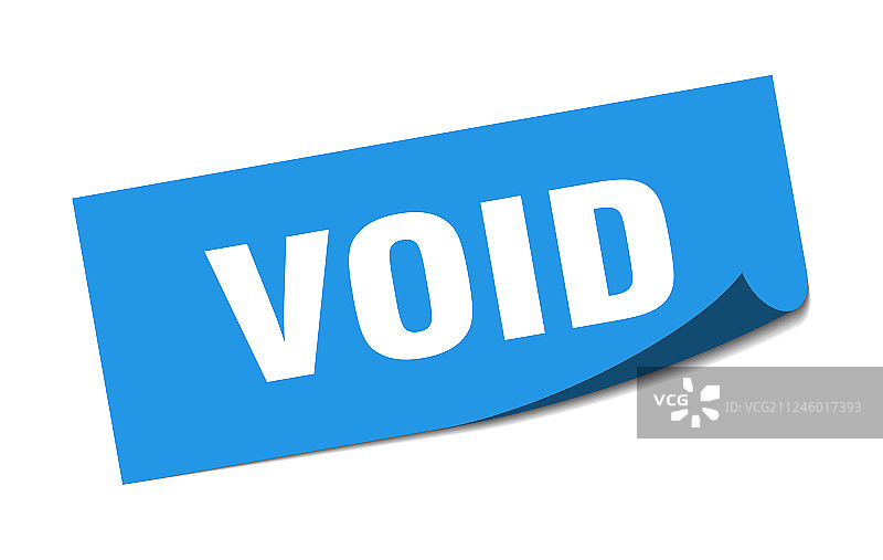 VOID方形防伪标签图片素材