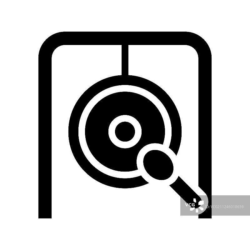 中国农历新年锣 солид икона图片素材