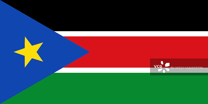 南苏丹国旗图片素材
