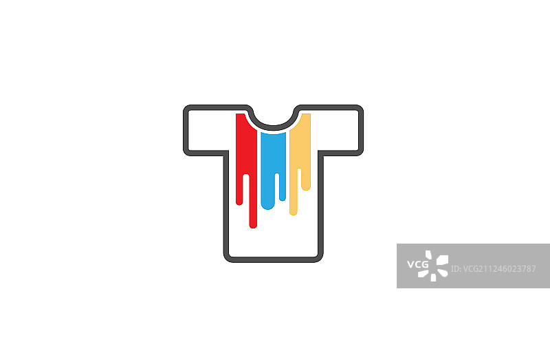 创意T恤丝网logo标志图片素材