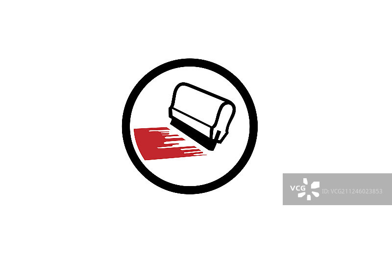 创意圆形刮板丝网logo符号图片素材