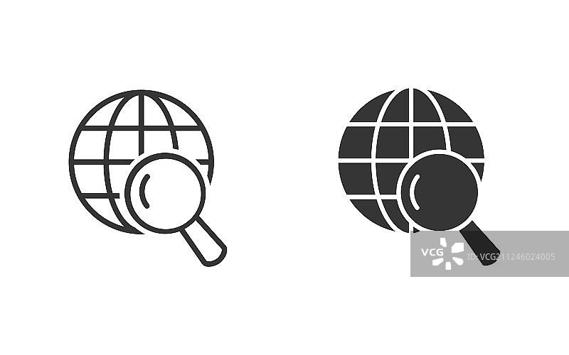 平面和网页设计地球图标图片素材