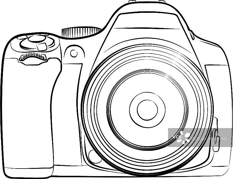 相机草图图片素材
