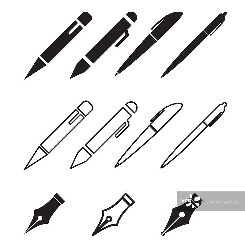 黑色油漆图标合集图片素材