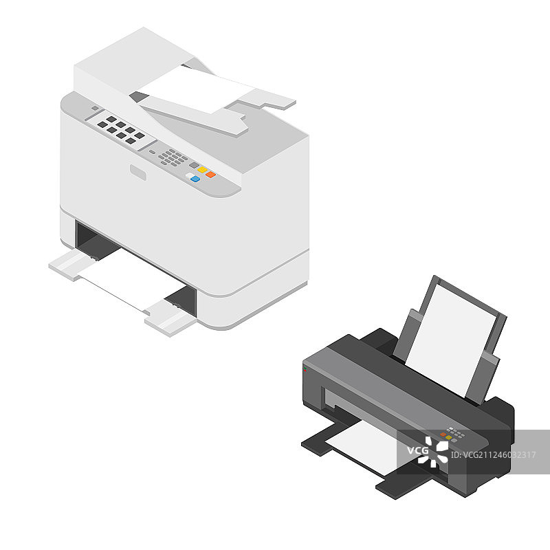 2.5D打印机和扫描仪图片素材