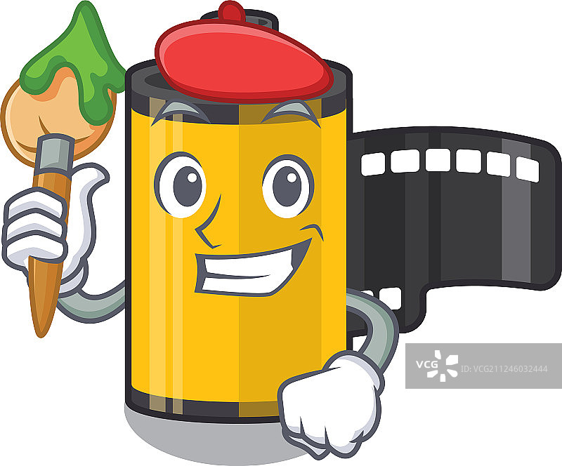 艺术家胶卷吉祥物图片素材